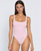 Body de Decote Redondo com Alças Largas