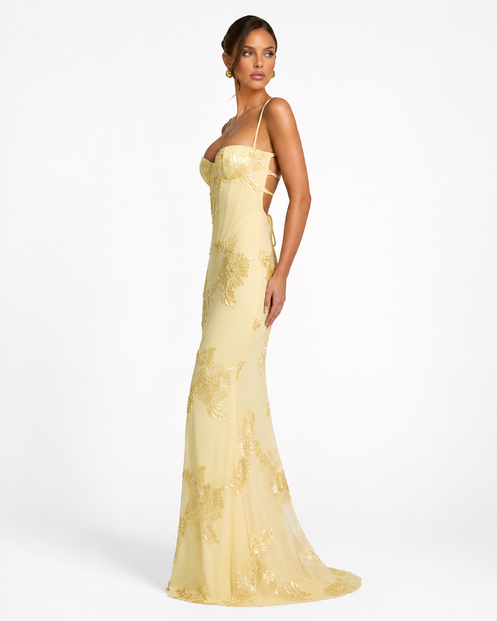 Vestido de Malha com Corpete Pétala da Brisa