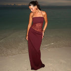 Vestido com Transparência em Renda
