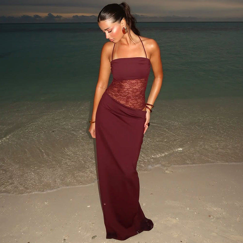 Vestido com Transparência em Renda