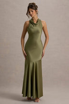 Vestido Longo Bordeaux Elegance