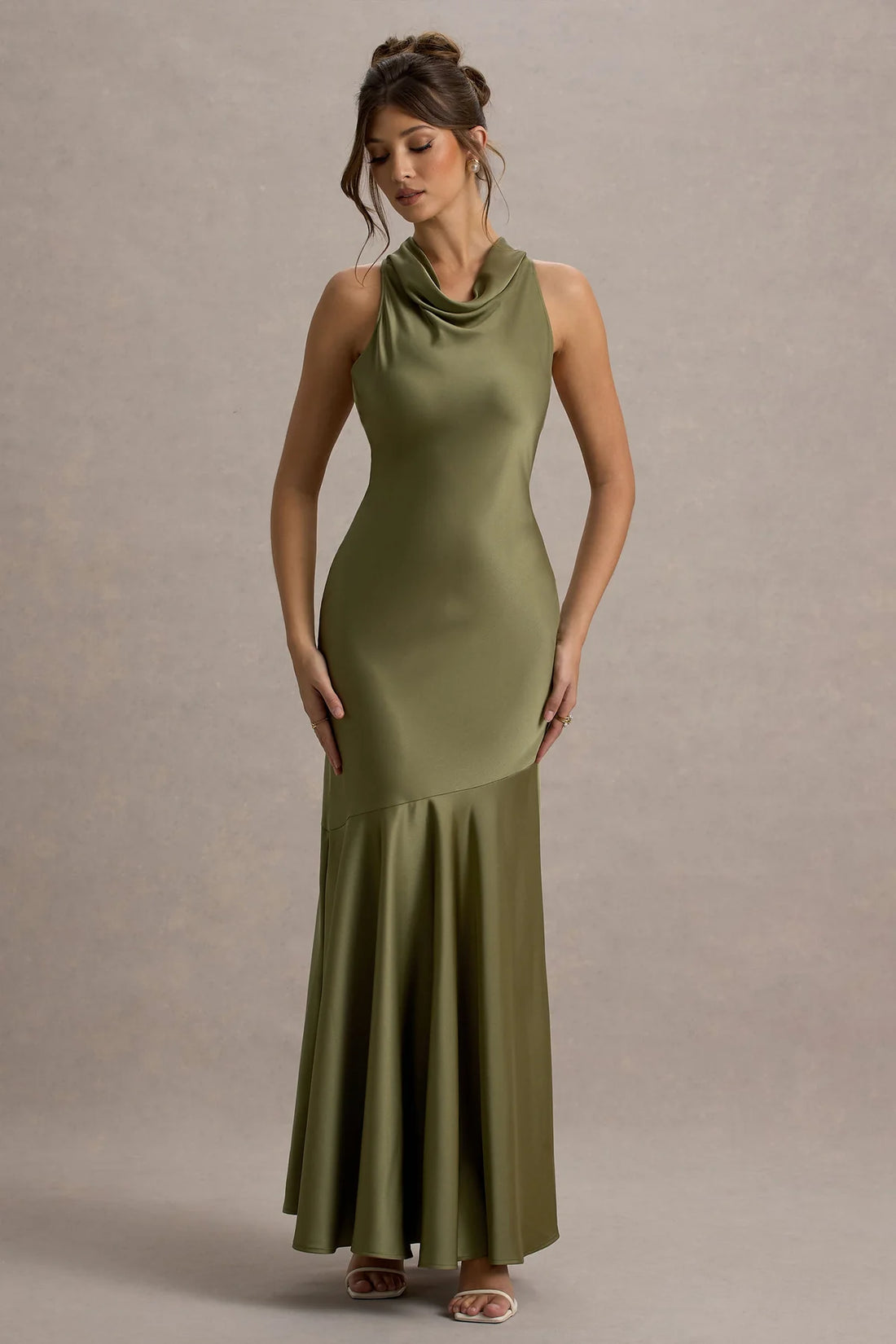 Vestido Longo Bordeaux Elegance