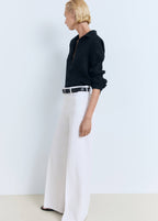 Calças ganga wide leg bolsos cintura alta - Pormenor do artigo 3