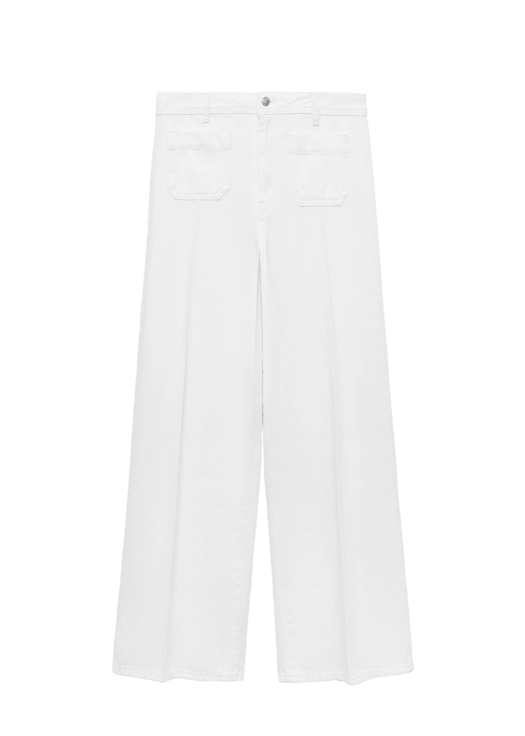 Calças ganga wide leg bolsos cintura alta - Pormenor do artigo 7