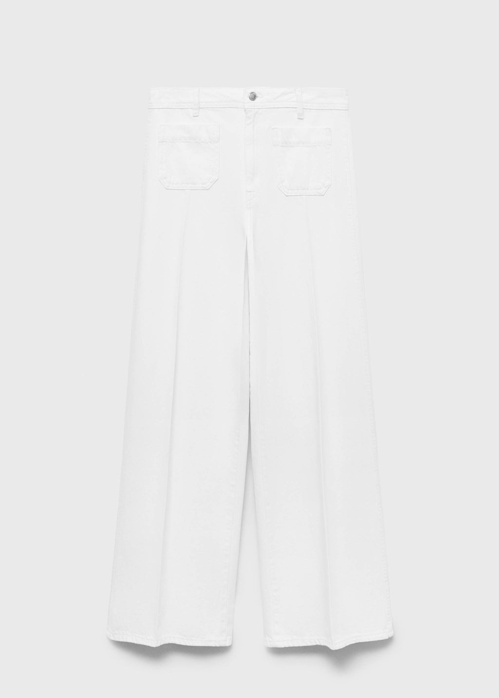 Calças ganga wide leg bolsos cintura alta - Artigo sem modelo