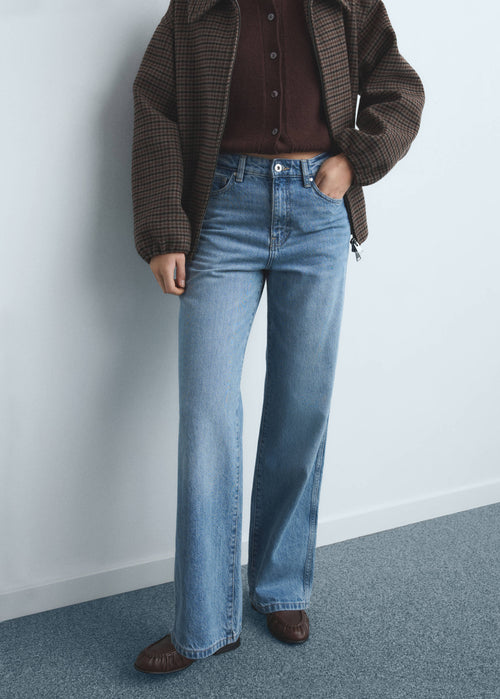 Jeans retos de cintura alta - Plano médio