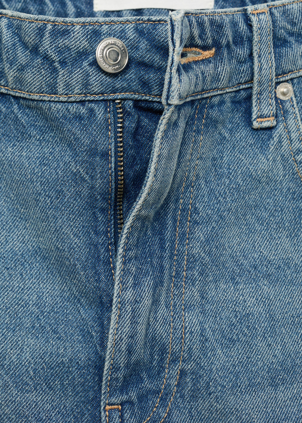 Jeans retos com cintura de altura média - Pormenor do artigo 8