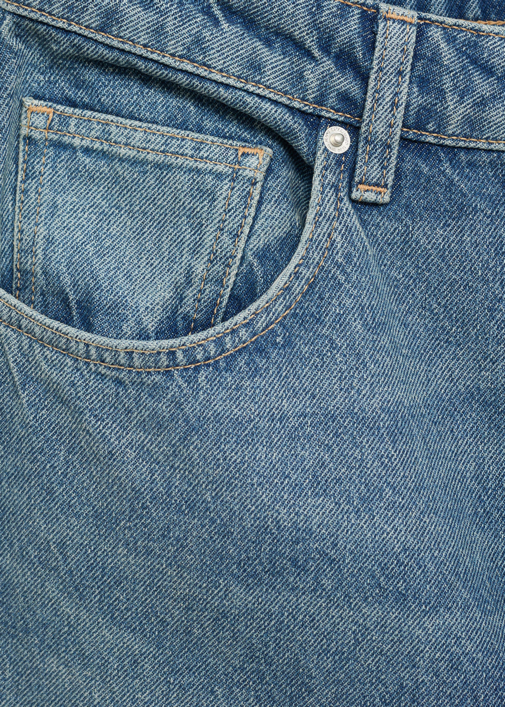 Jeans retos com cintura de altura média - Pormenor do artigo 0