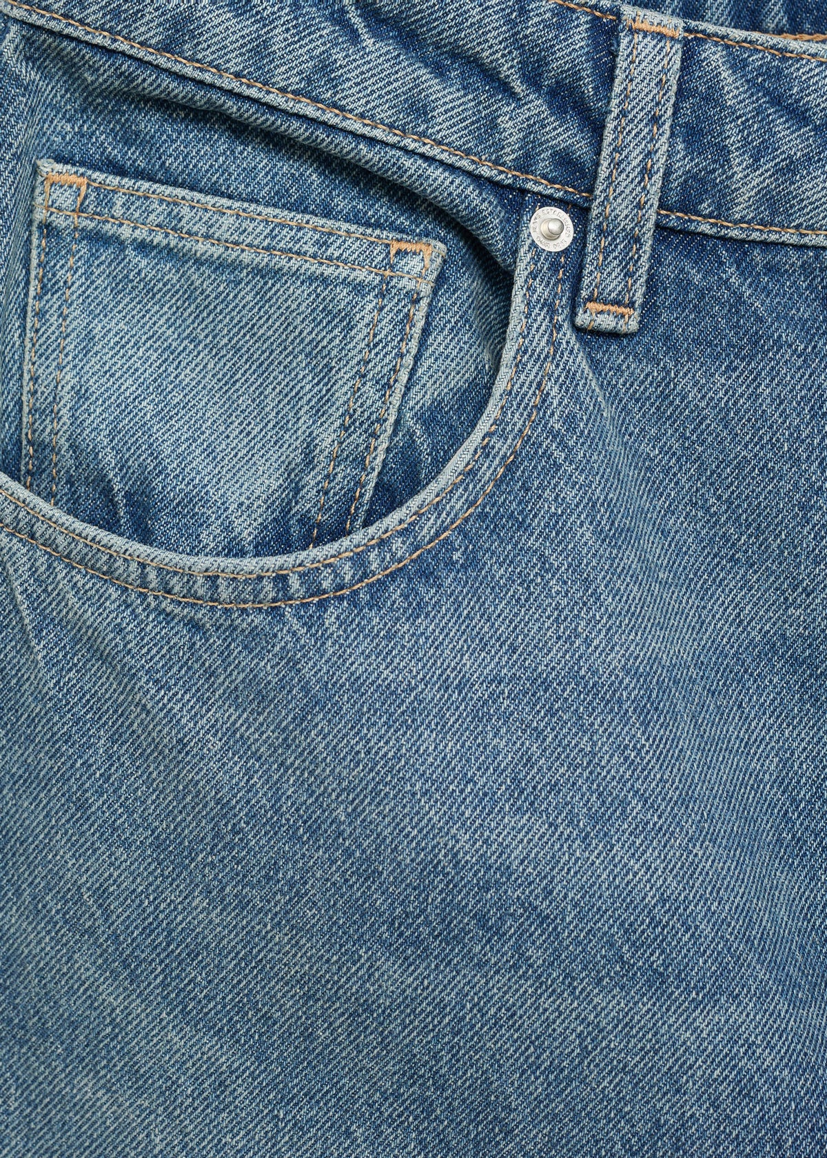 Jeans retos com cintura de altura média - Pormenor do artigo 0