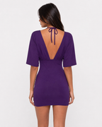 Vestido Curto com Costas Abertas Pérola da Brisa