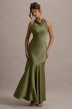 Vestido Longo Bordeaux Elegance