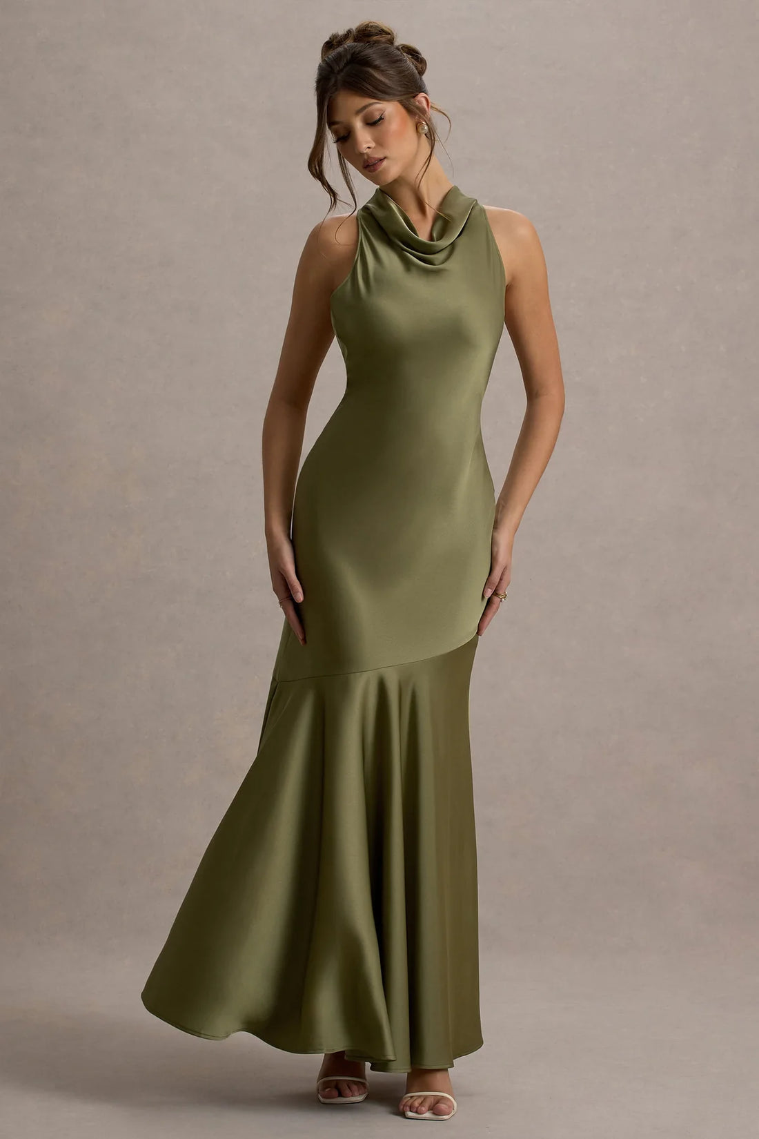 Vestido Longo Bordeaux Elegance
