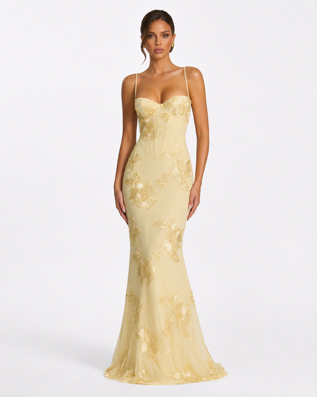 Vestido de Malha com Corpete Pétala da Brisa