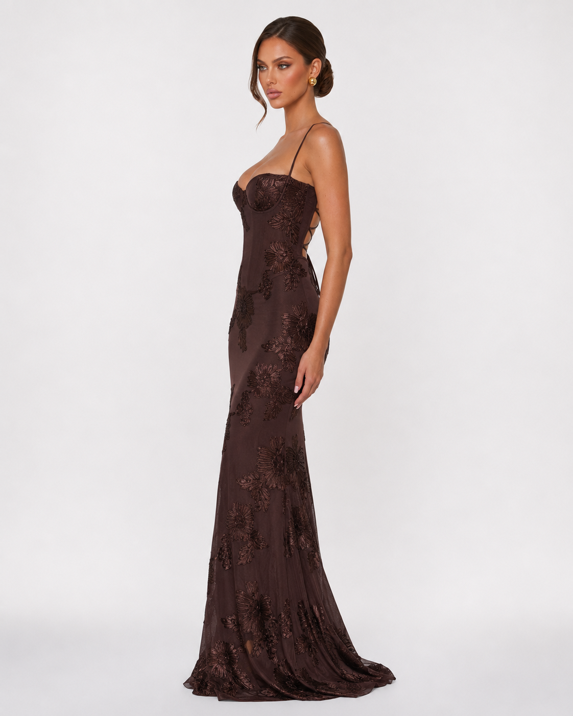 Vestido de Malha com Corpete Pétala da Brisa