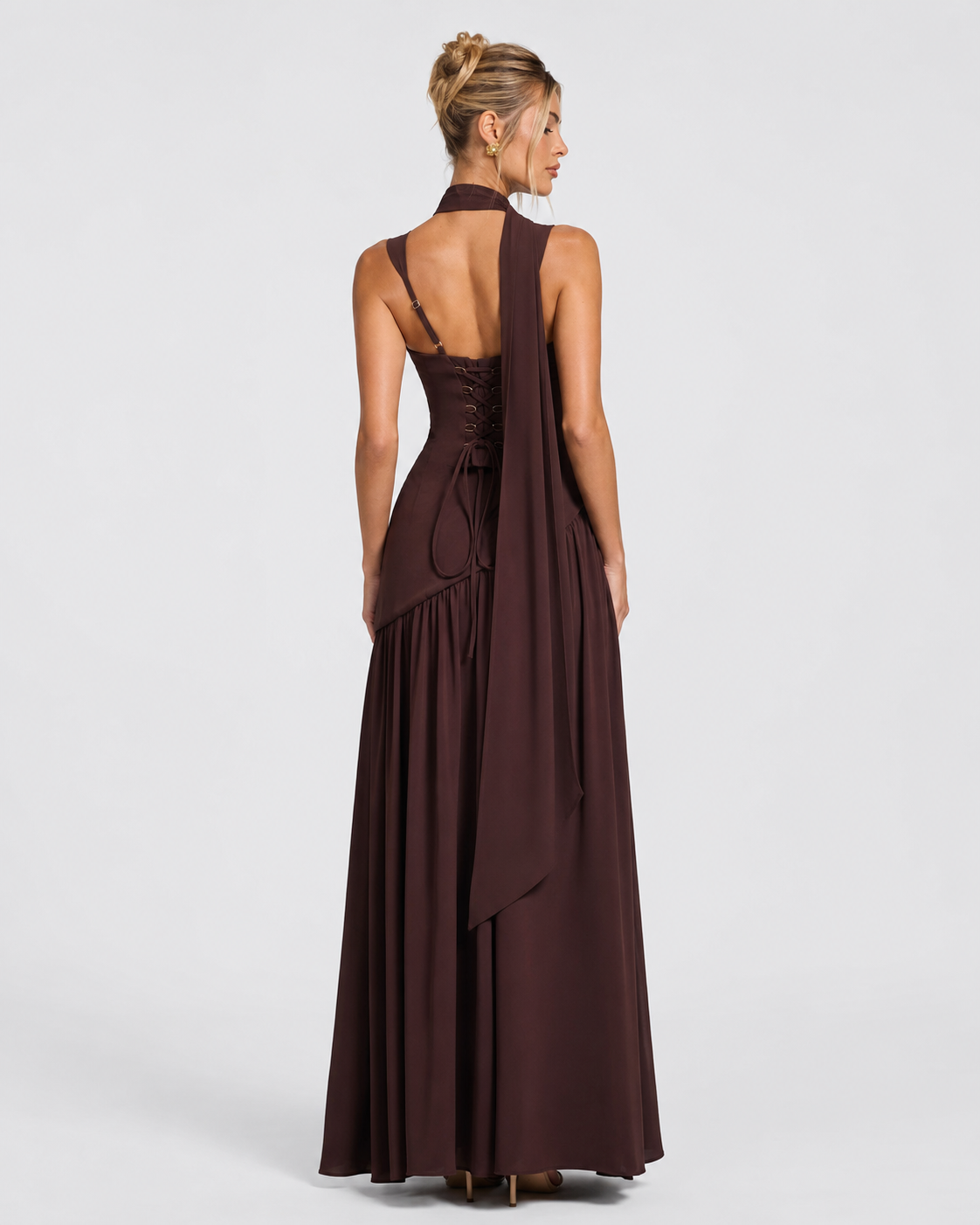 Vestido Longo com Corpete Brisa da Primavera