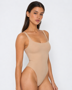 Body de Decote Redondo com Alças Largas