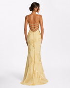Vestido de Malha com Corpete Pétala da Brisa