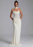 Vestido Longo Drapeado Alvorada do Vale