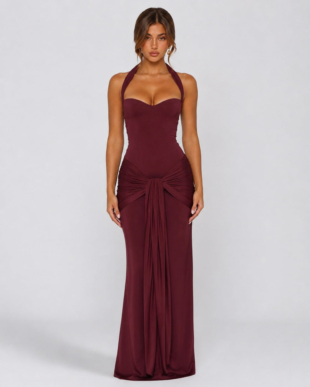 Vestido Longo com Alças ao Pescoço Brisa da Brisa
