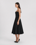 Vestido Midi com Corpete Jasmim da Brisa