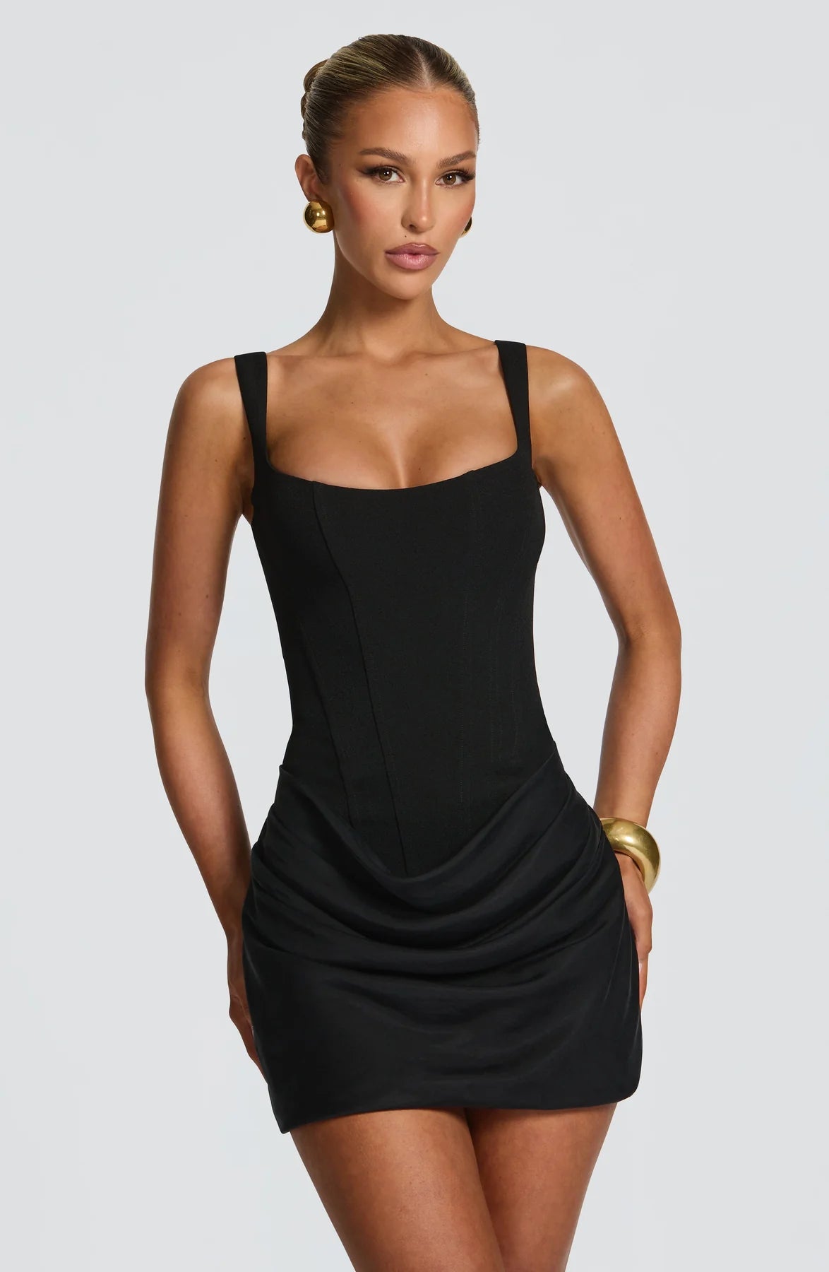 Vestido Mini Corset Draped