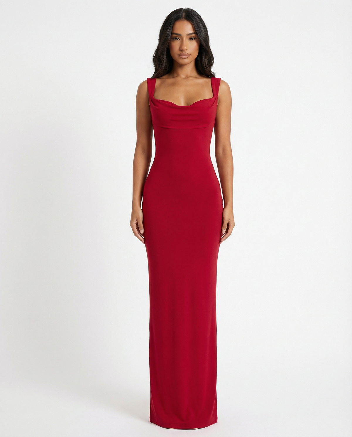 Vestido Longo com Costas Abertas Safira da Primavera