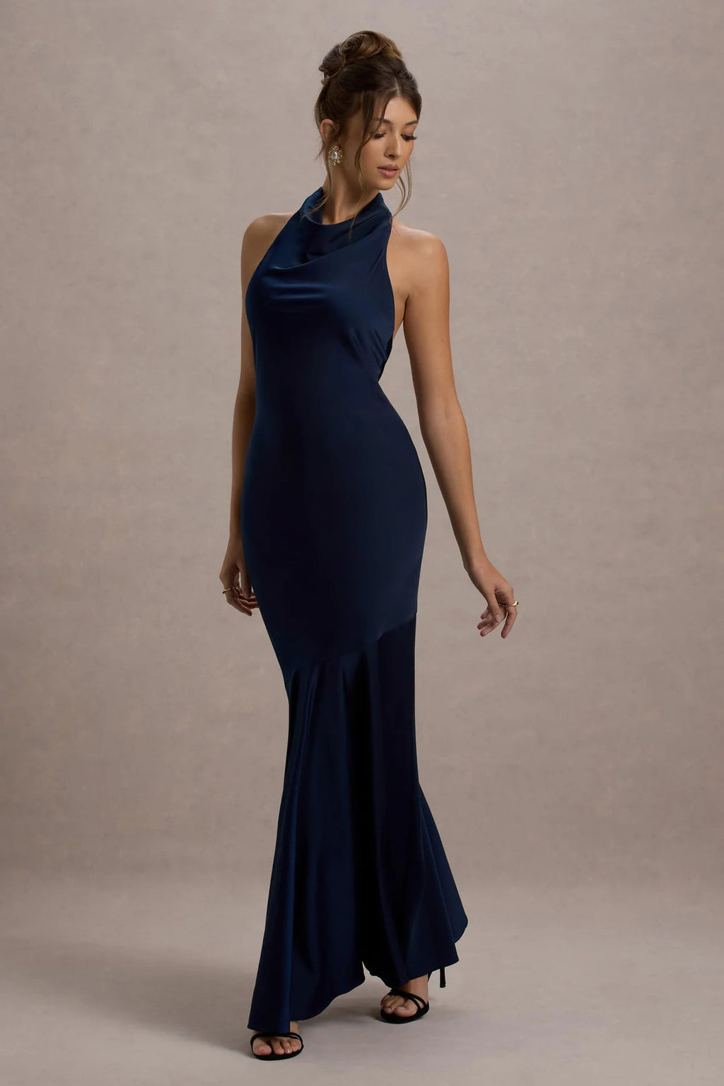 Vestido Longo Bordeaux Elegance