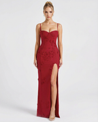 Vestido Longo Floral com Corpete Oliva da Primavera