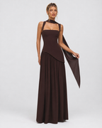 Vestido Longo com Corpete Brisa da Primavera