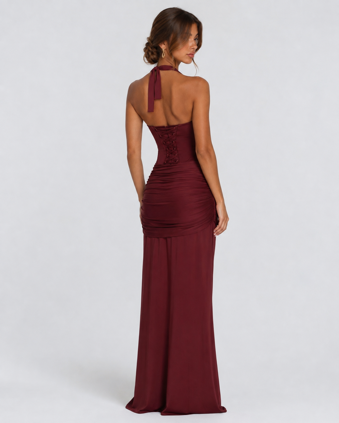 Vestido Longo com Alças ao Pescoço Brisa da Brisa