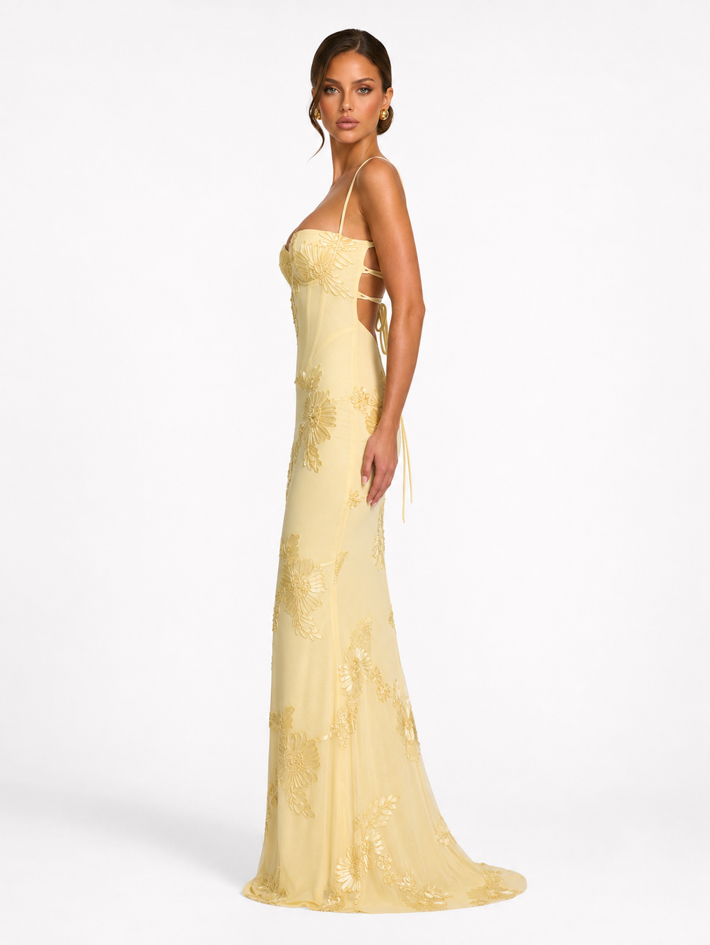 Vestido de Malha com Corpete Pétala da Brisa