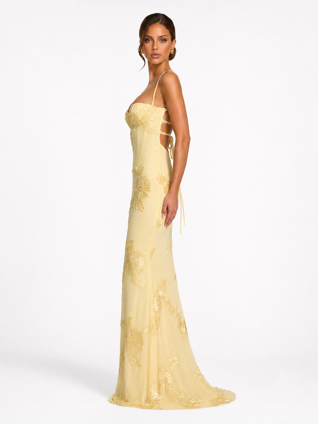 Vestido de Malha com Corpete Pétala da Brisa