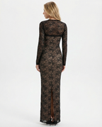 Vestido Longo de Renda sem Alças Cristal da Primavera