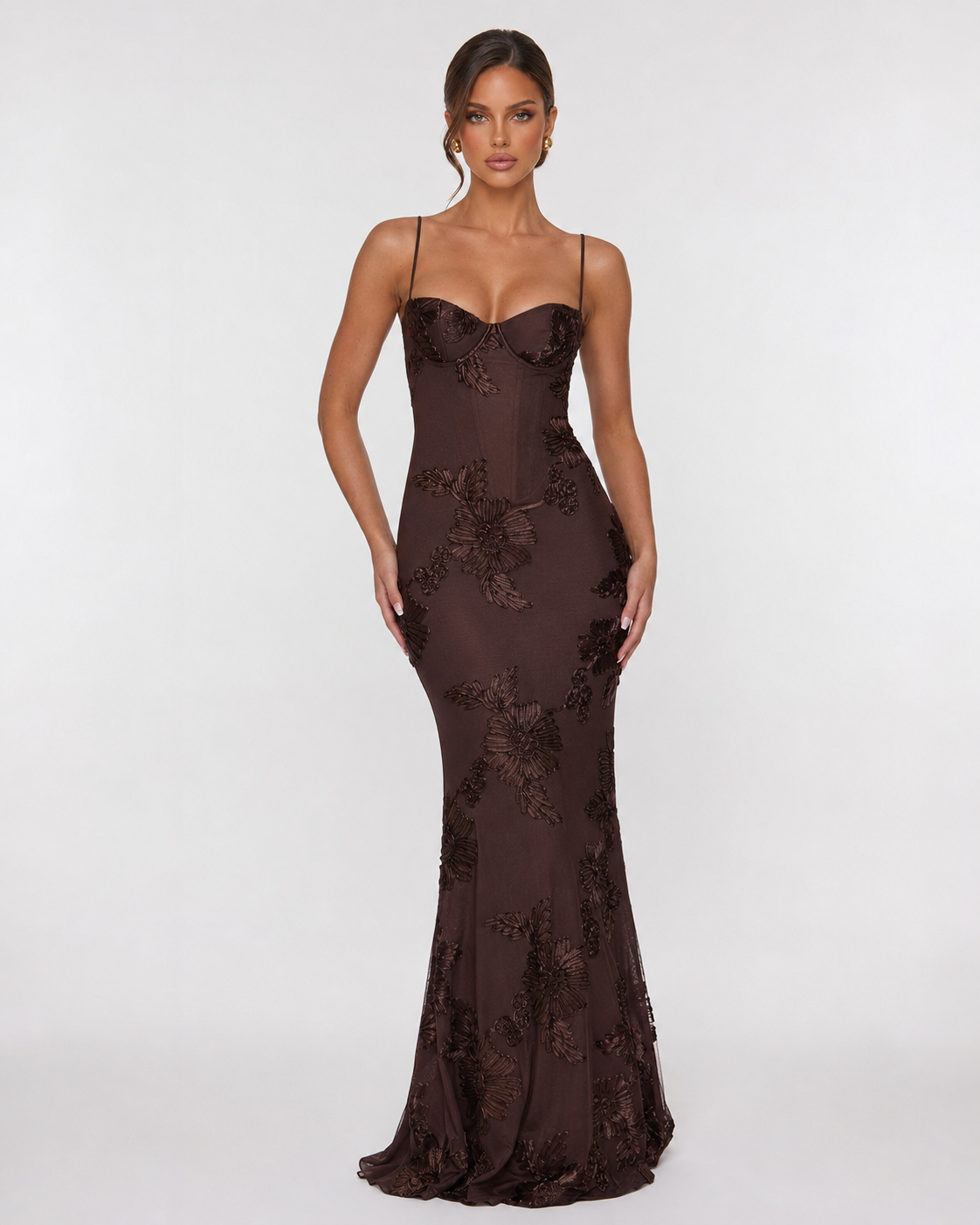 Vestido de Malha com Corpete Pétala da Brisa
