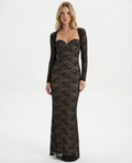 Vestido Longo de Renda sem Alças Cristal da Primavera