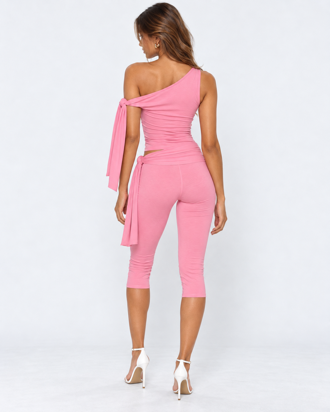Conjunto de Um Ombro Safira da Noite