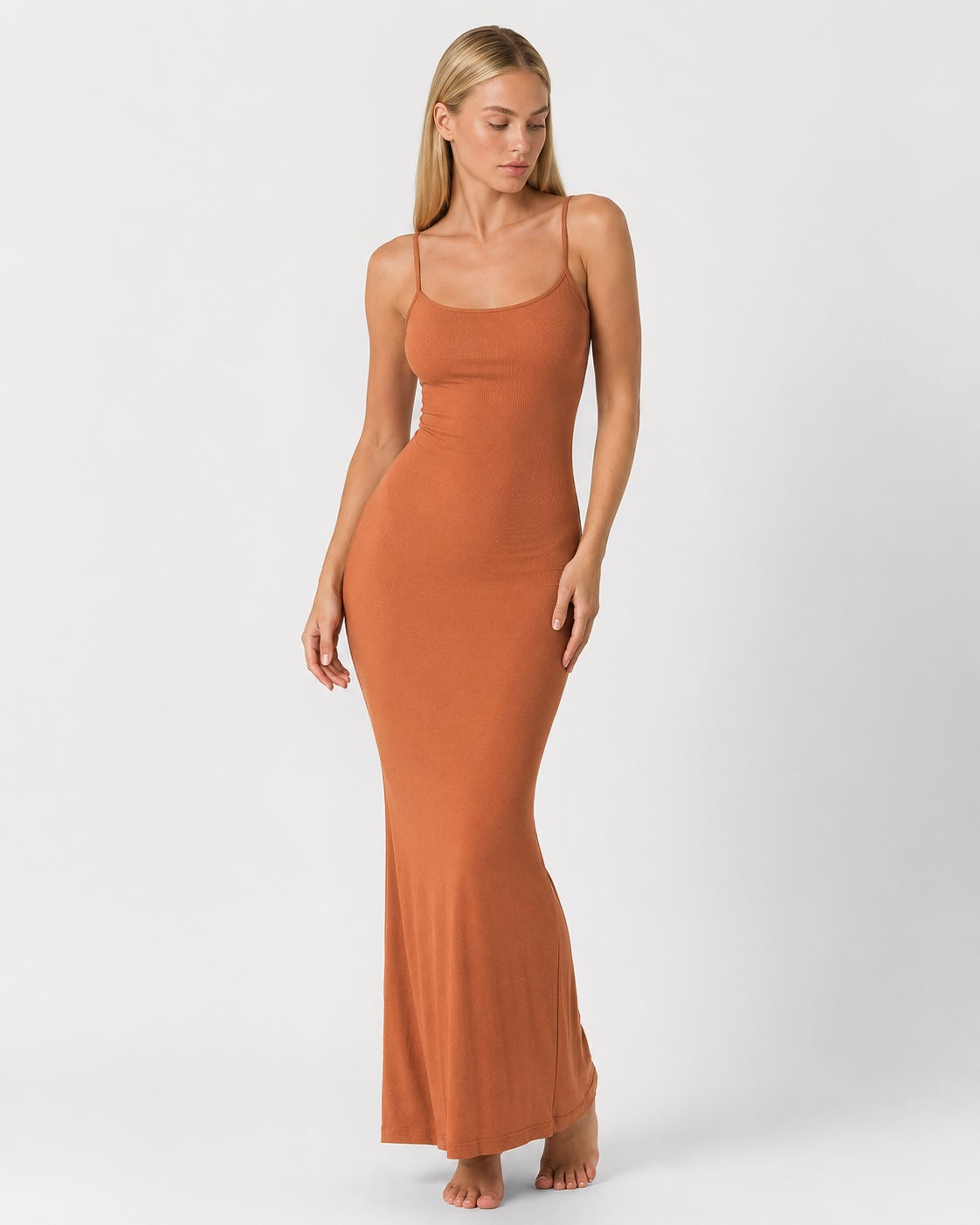 Vestido Longo Ajustado Luar da Brisa
