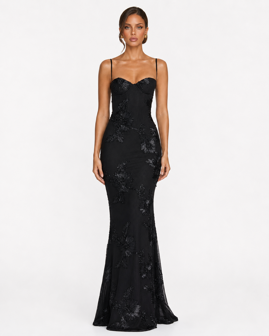 Vestido de Malha com Corpete Pétala da Brisa