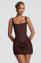 Vestido Mini Corset Draped