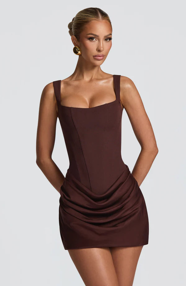 Vestido Mini Corset Draped