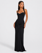 Vestido Longo com Alças ao Pescoço Brisa da Brisa