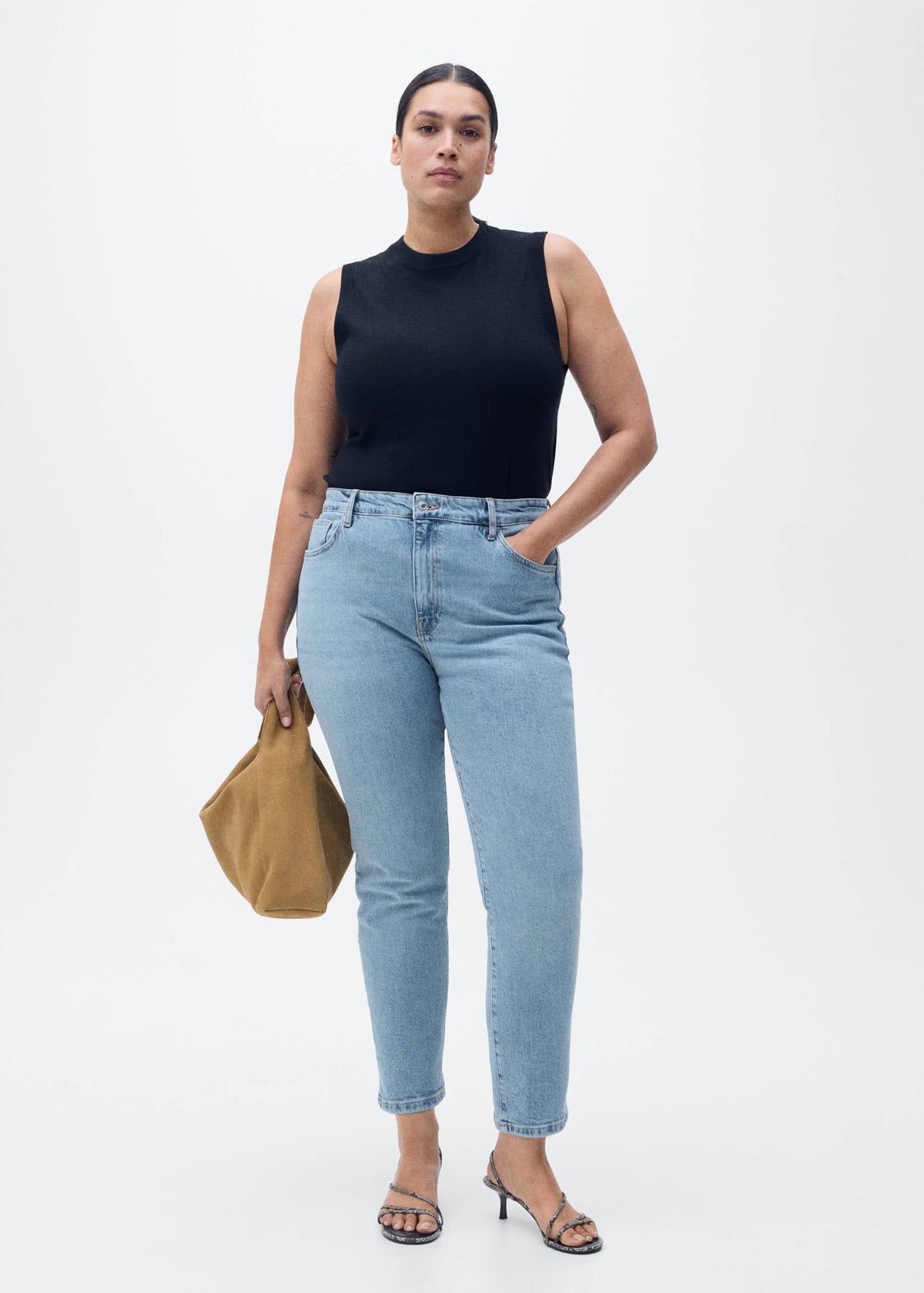 Calças de ganga Claudia slim fit e cropped - Pormenor do artigo 6
