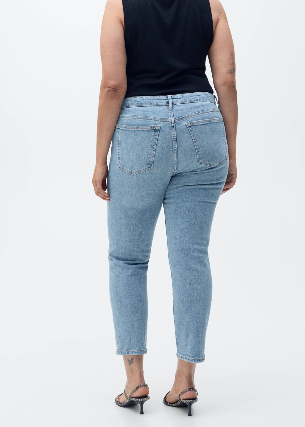 Calças de ganga Claudia slim fit e cropped - Pormenor do artigo 4