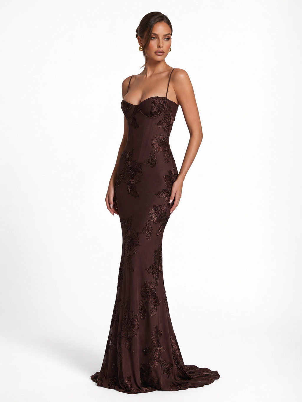 Vestido de Malha com Corpete Pétala da Brisa