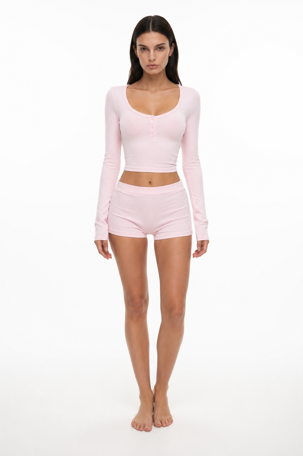 Conjunto de Manga Comprida Violeta da Riviera