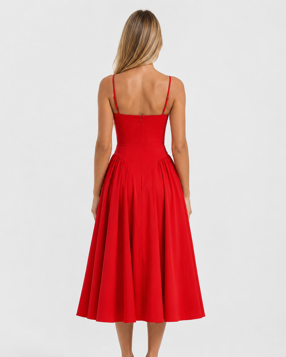 Vestido Midi com Corpete Jasmim da Brisa