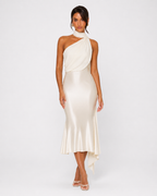 Vestido Midi em Cetim Seraphina