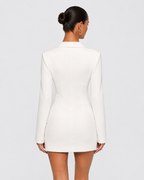 Vestido Curto de Corte Blazer
