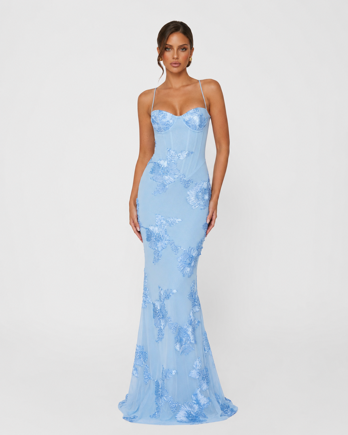 Vestido de Malha com Corpete Pétala da Brisa