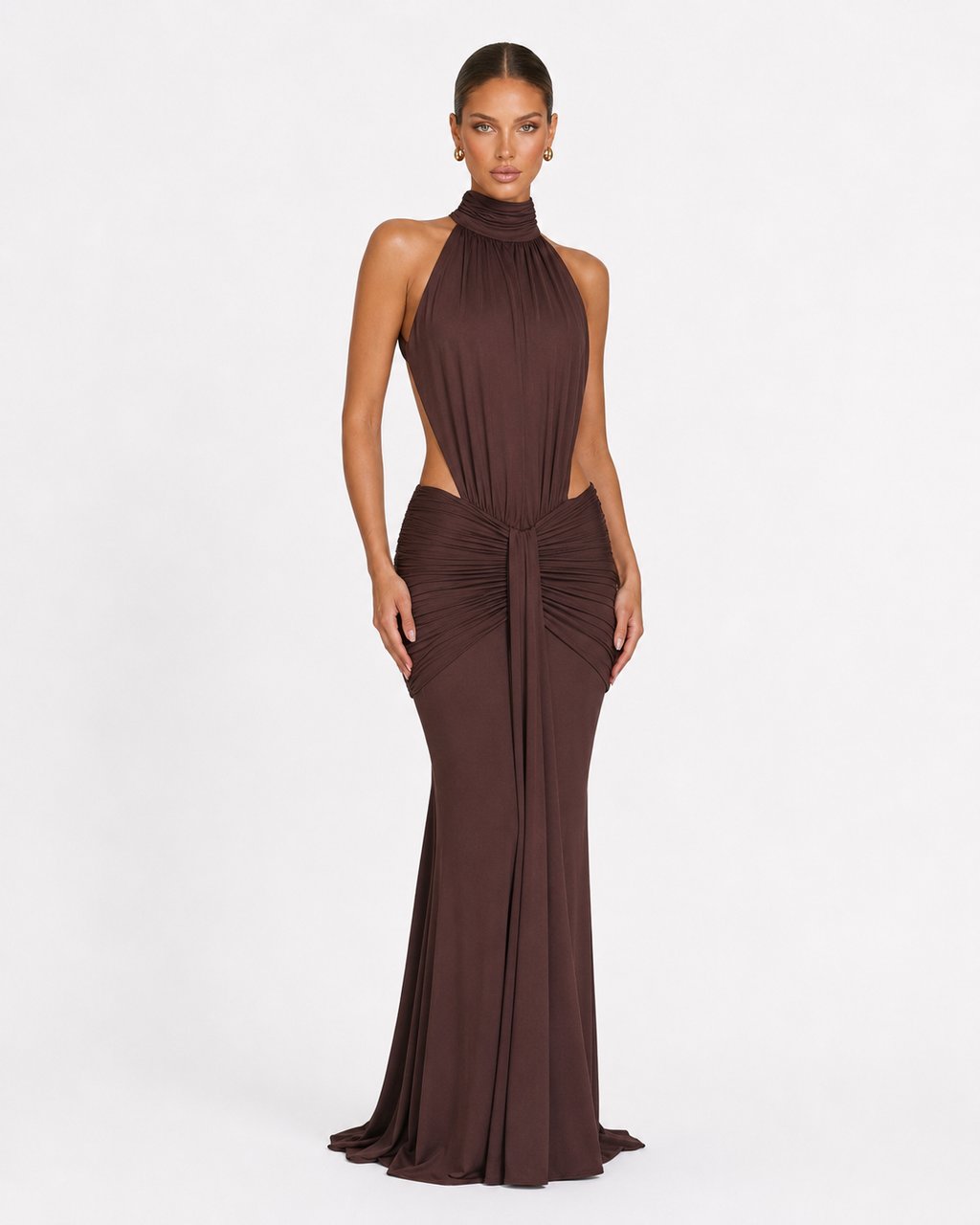 Vestido com Costas Abertas Primavera da Brisa